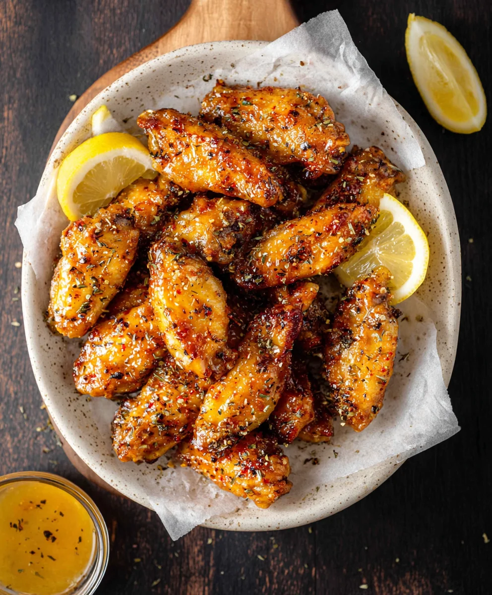 Honey Lemon Pepper Beef Wings - Crispy & Delicious