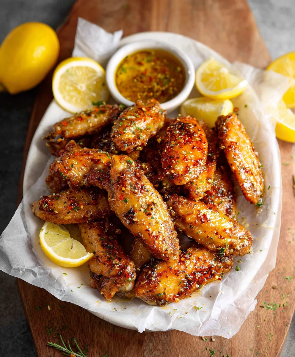 Honey Lemon Pepper Beef Wings - Crispy & Delicious