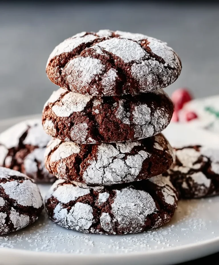 Easy Chocolate Crinkle Cookies-Fudgy & Festive