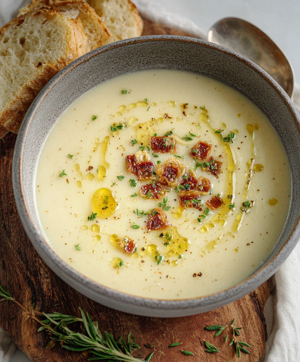Easy Roasted Garlic Soup-Simple Delicious Comfort