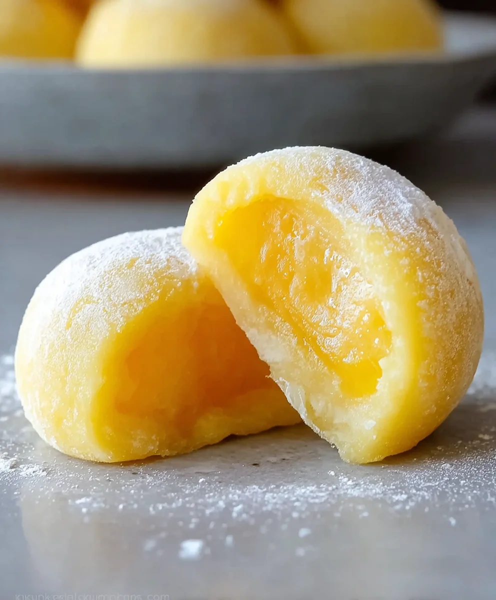 Chewy Mango Mochi- Sweet Tropical Dessert Delight