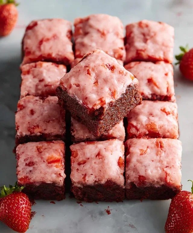 Strawberry Brownies
