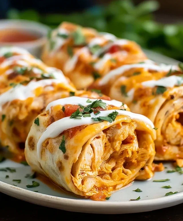 Chicken Enchilada Roll Ups