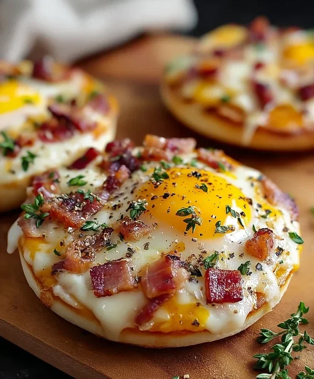 English Muffin Breakfast Pizza