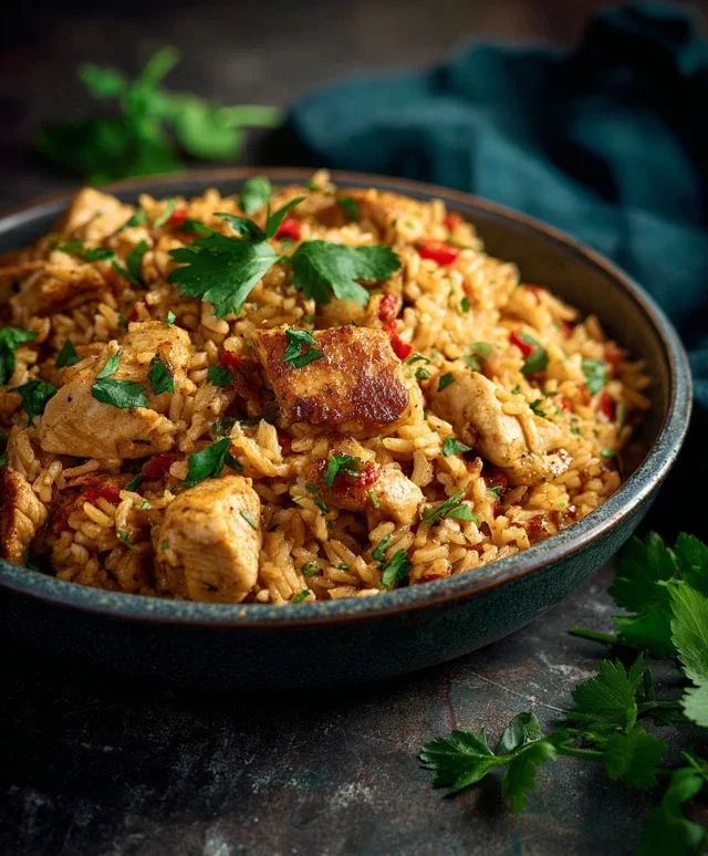 High Protein Creamy Cajun Chicken Rice