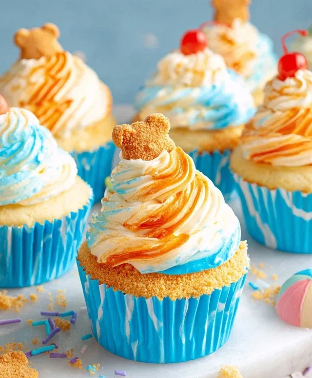 Beach Party Cupcakes