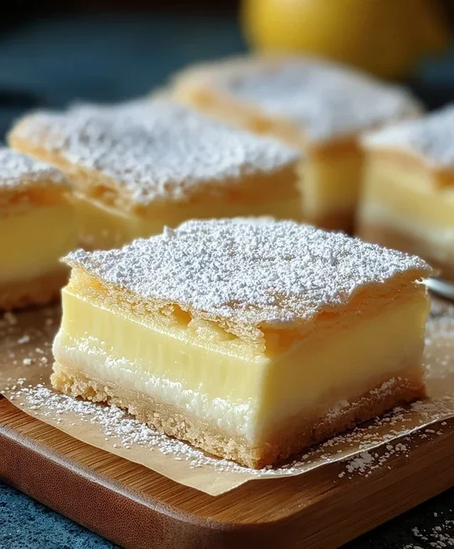 Vanilla Custard Cream Squares