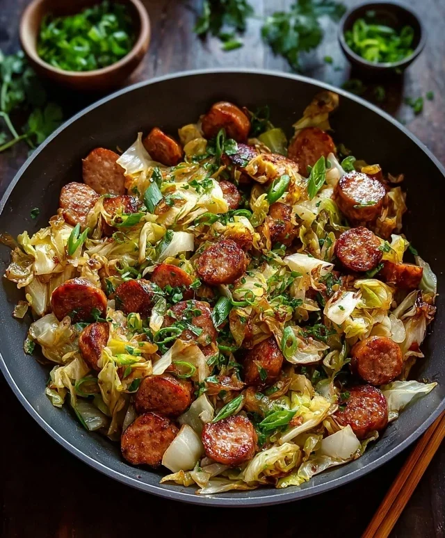 Easy Sausage and Cabbage Stir Fry