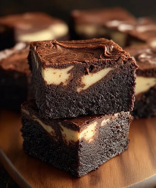 Dark Chocolate Cheesecake Brownies