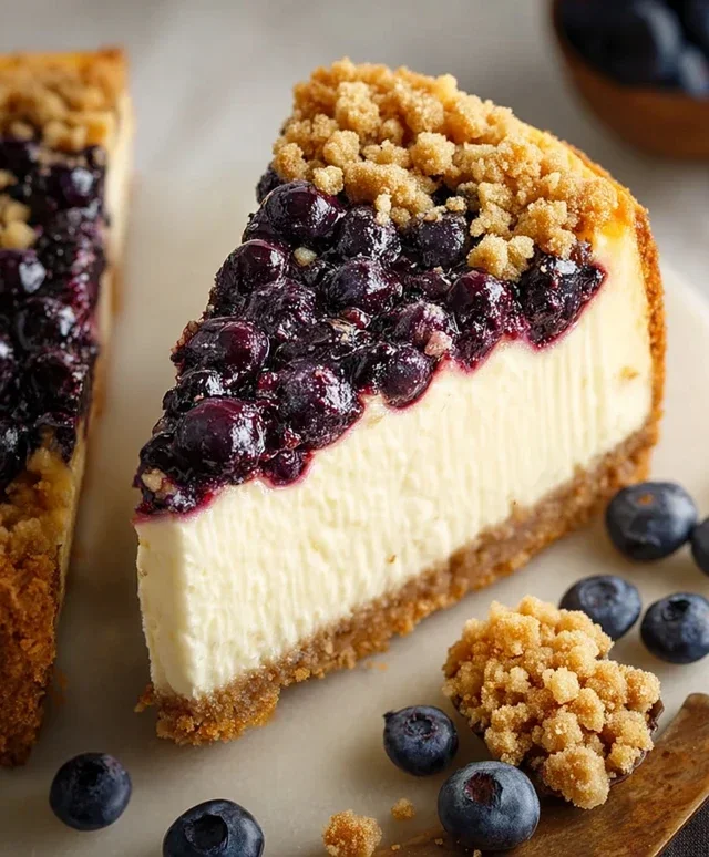 Blueberry Crum extract extractble Cheesecake