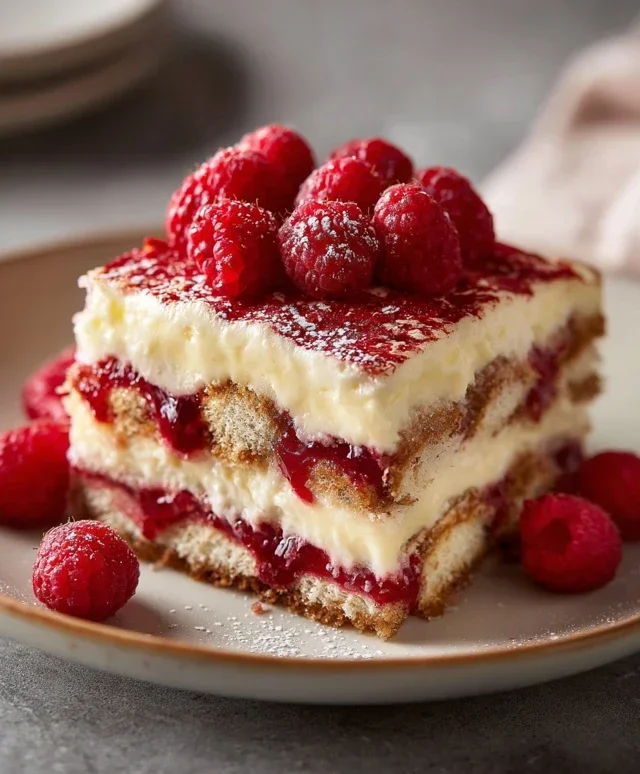 Raspberry Tiramisu