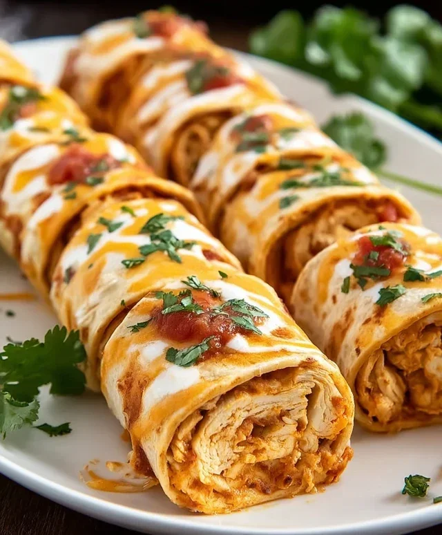 Chicken Enchilada Roll Ups