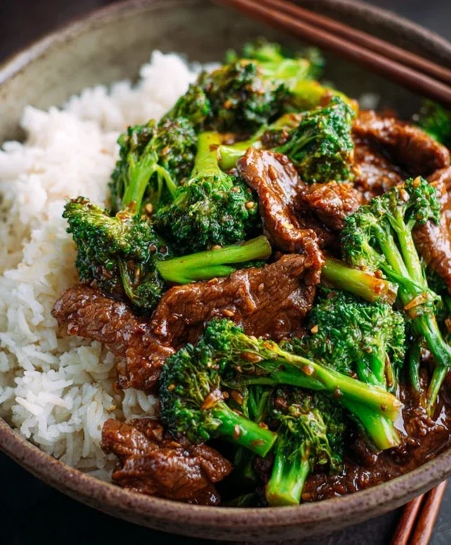 Chinese Beef and Broccoli (牛肉炒西兰花)