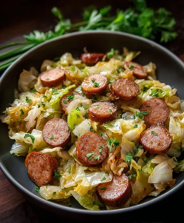 Easy Sausage and Cabbage Stir Fry