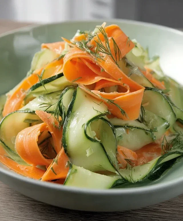 Carrot and Cucumber Ribbon Salad