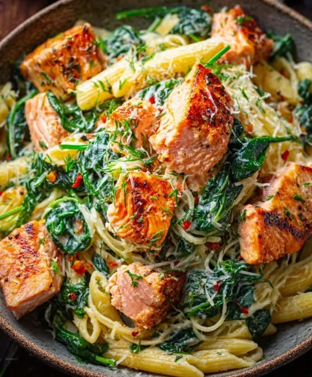 Salmon Spinach Pasta Dish: A Delicious and Nutritious Recipe to Try Today
