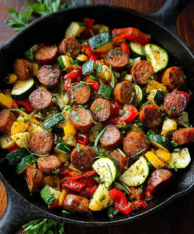 Sausage and Veggies Skillet