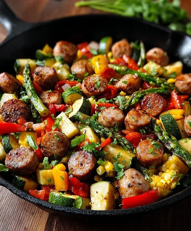 Sausage and Veggies Skillet