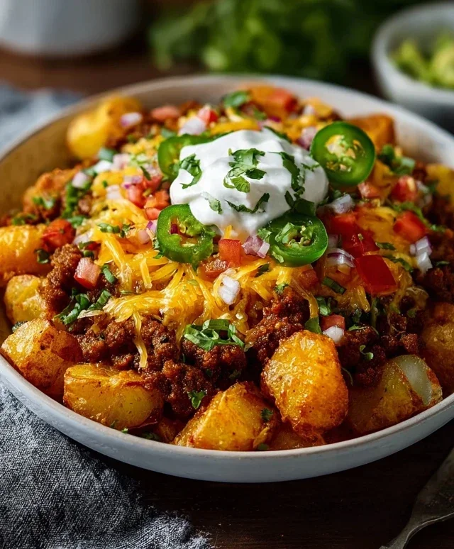 Loaded Potato Taco Bowl