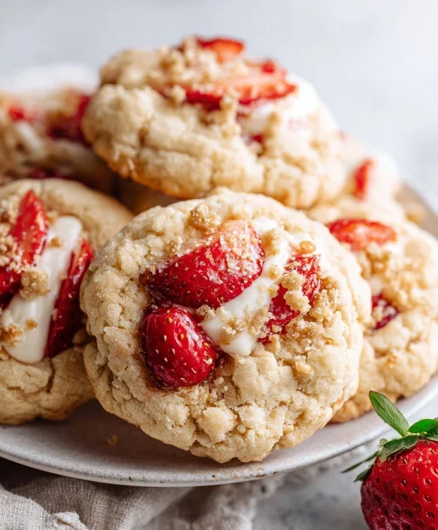Strawberry Shortcake Cookies