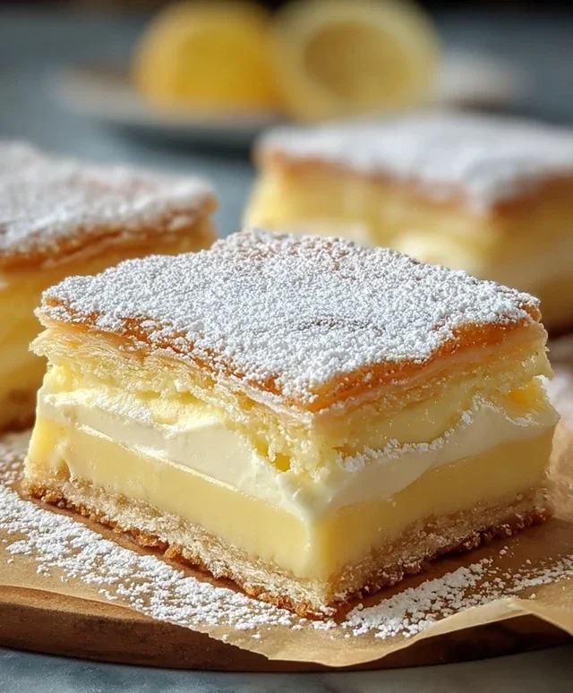 Vanilla Custard Cream Squares