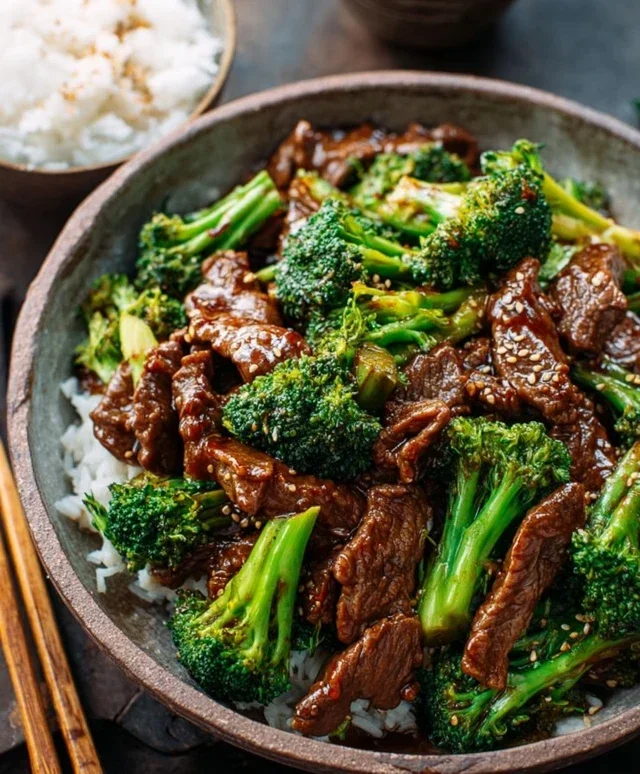 Chinese Beef and Broccoli (牛肉炒西兰花)