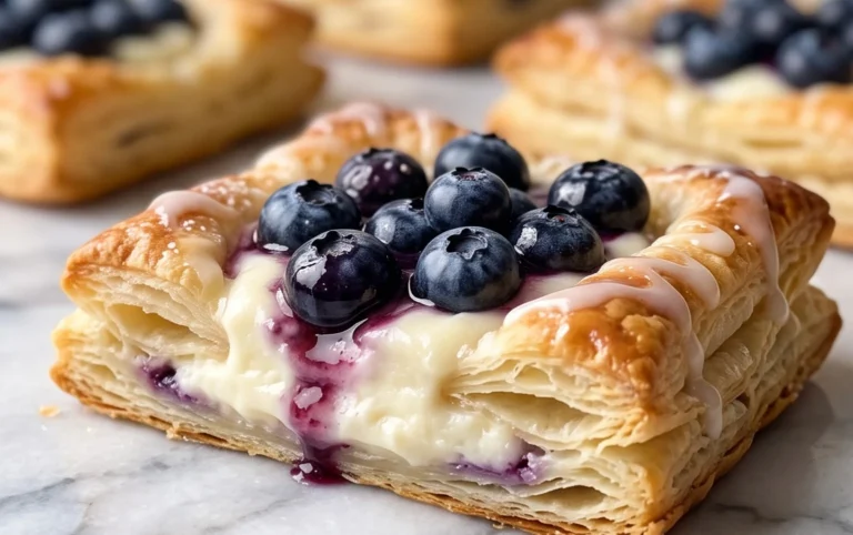 Blueberry Cream Cheese Puff Pastry