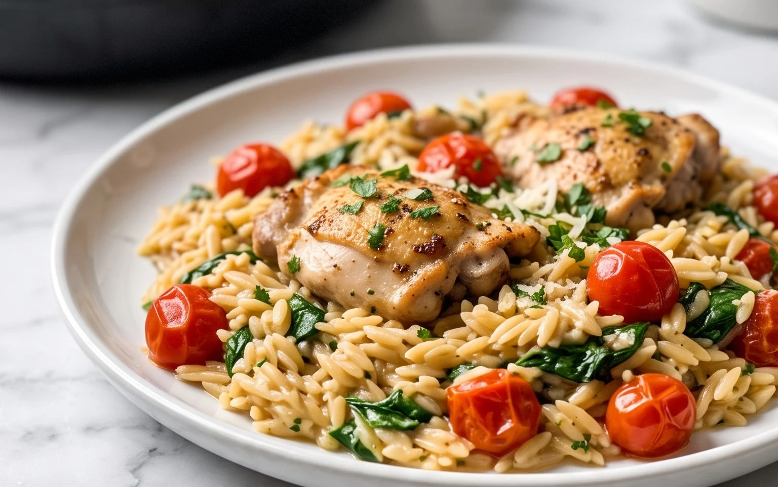 Chicken Orzo (30-Minutes, One-Pan)