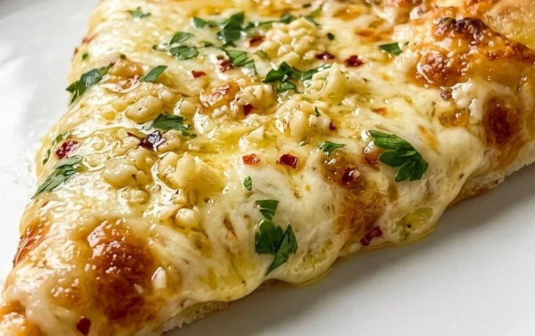 buttery garlic pizza