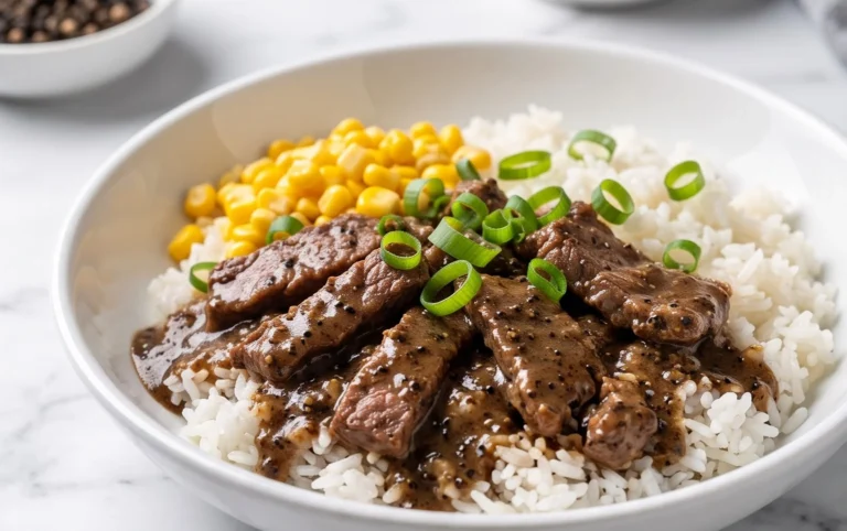 Beef Pepper Rice Bowl is a delicious meal option.