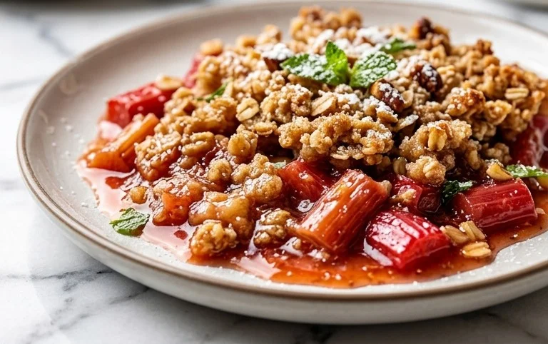 Easy Rhubarb Crisp