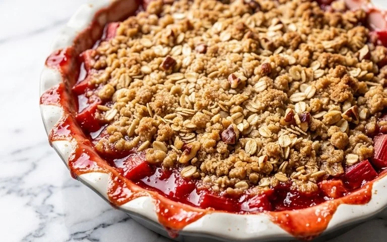 Easy Rhubarb Crisp