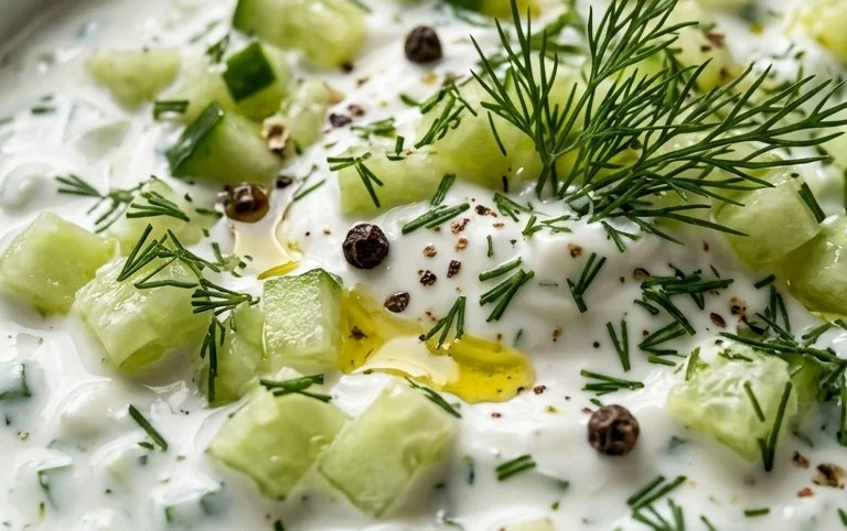 Cucumber Dip with Sour Cream and Dill