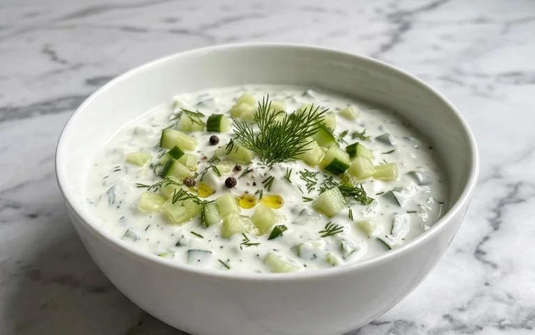 Cucumber Dip with Sour Cream and Dill