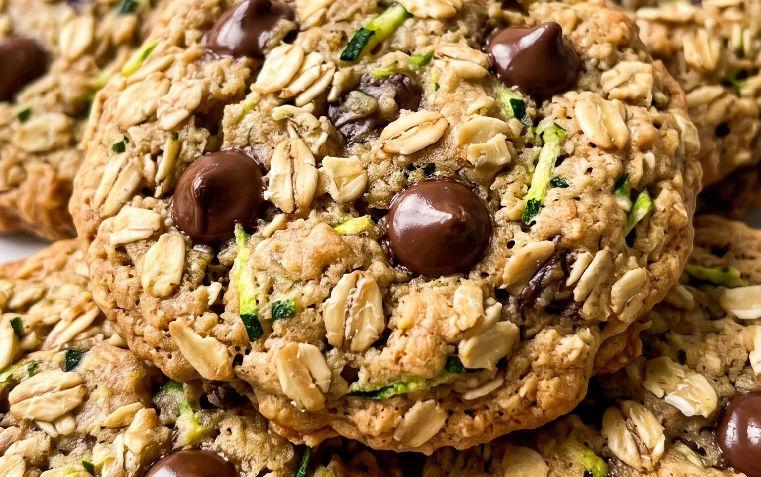Healthy Zucchini Oatmeal Cookies