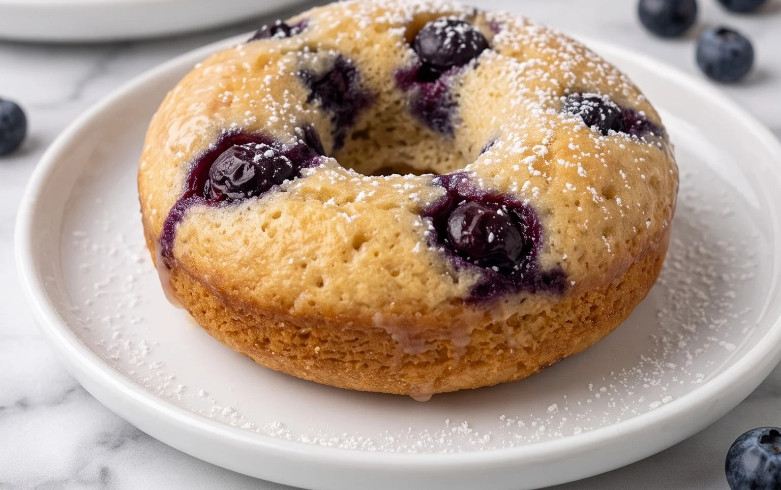Blueberry Cake Donuts