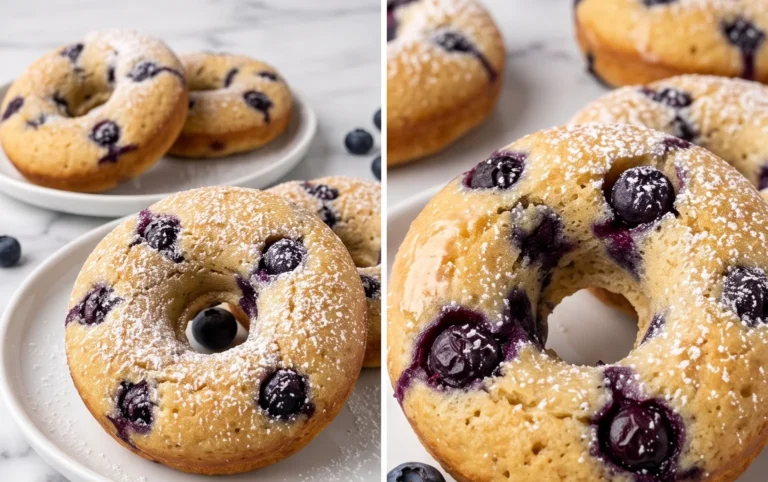 Blueberry Cake Donuts