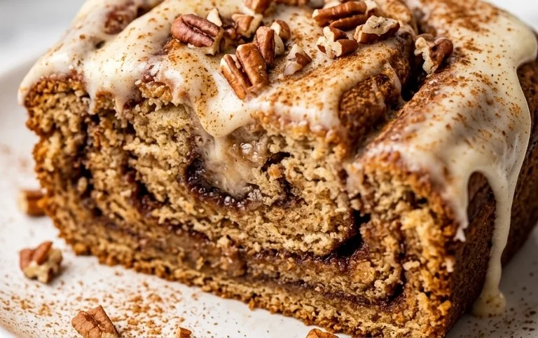Cinnamon Roll Banana Bread