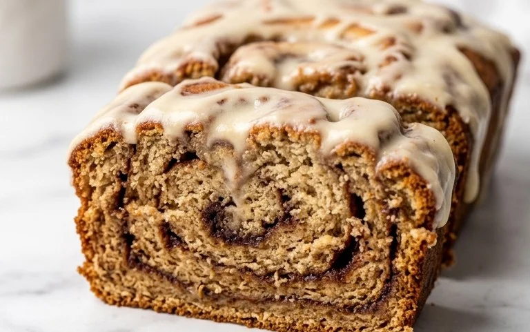 Cinnamon Roll Banana Bread