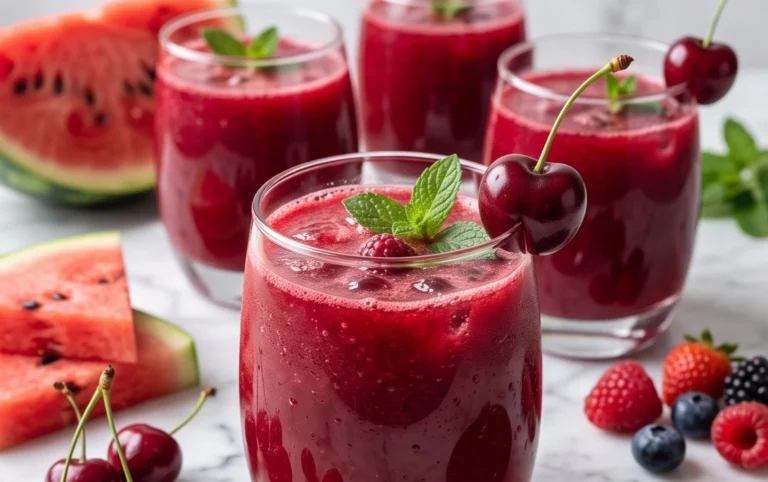 Watermelon Cherry Berry Beet Juice