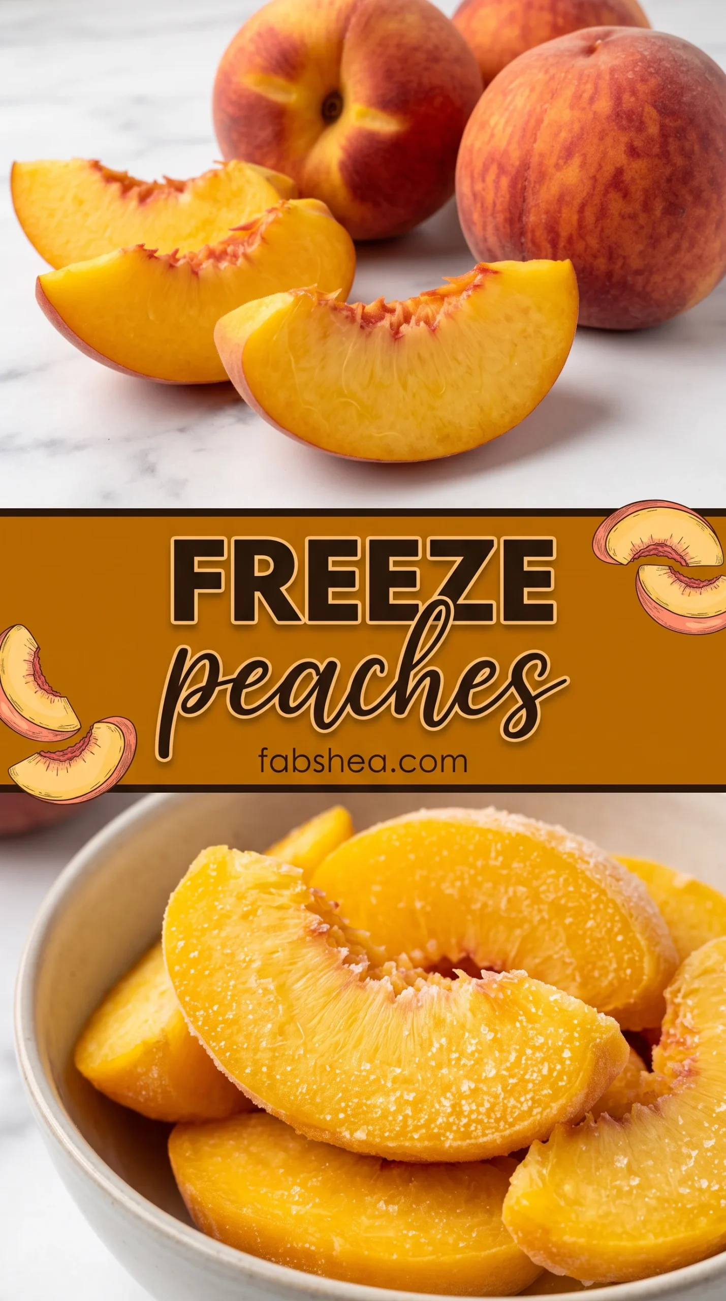 Freezing Peaches, How to Easily Freeze Peaches