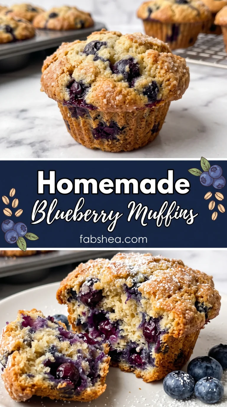 Homemade Blueberry Muffins