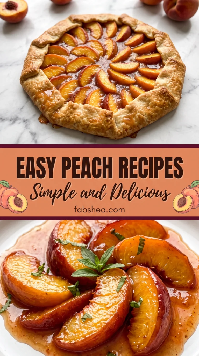 25 Easy Recipes Using Fresh Peaches