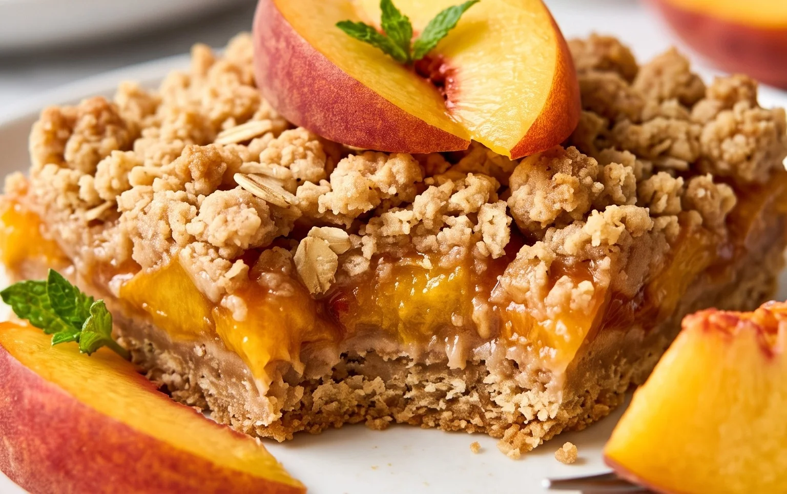 Fresh Peach Crum extractb Bars