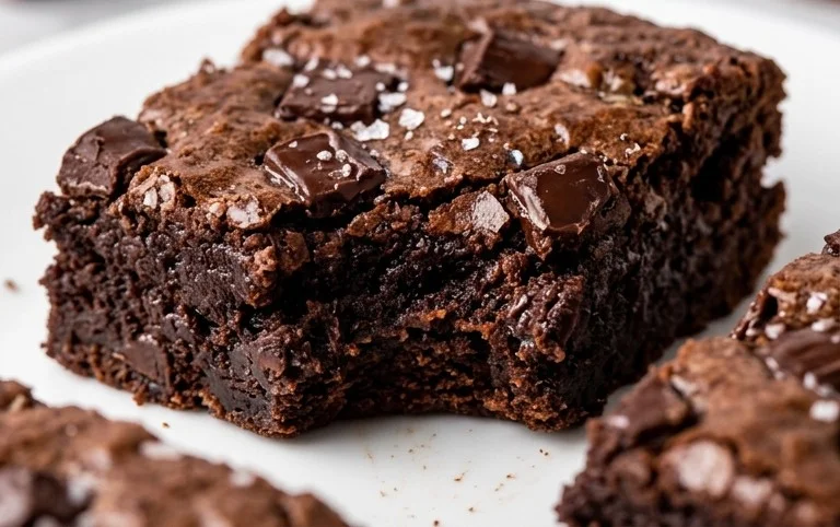 Fudgy Dark Chocolate Zucchini Brownies Recipe