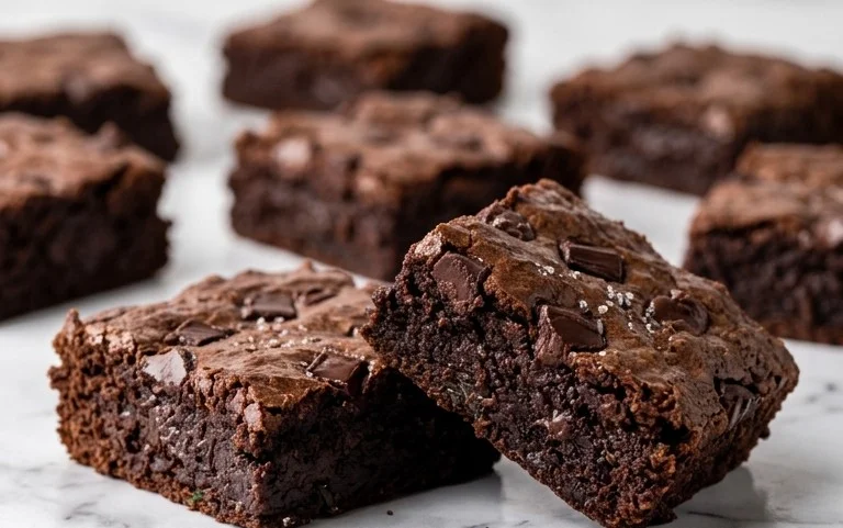 Fudgy Dark Chocolate Zucchini Brownies Recipe